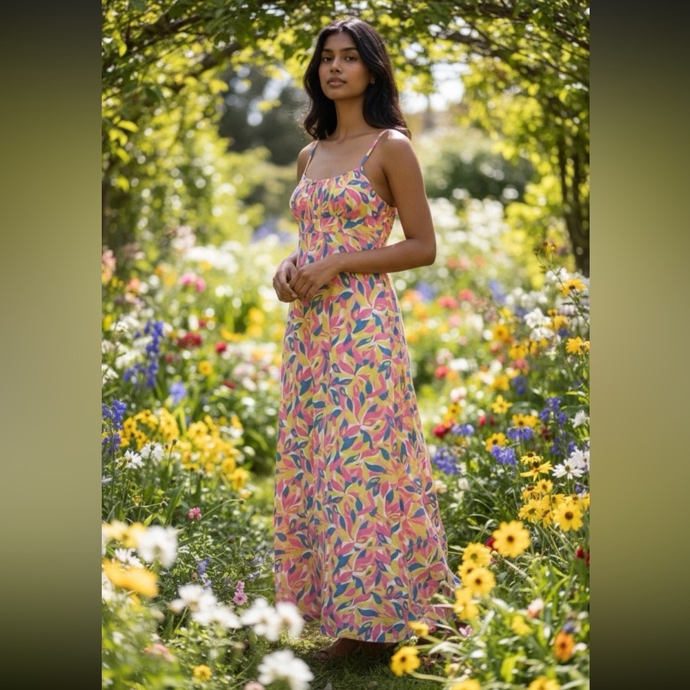 Boden Colorful Print Maxi Dress | Brand New - Picture 7 of 7